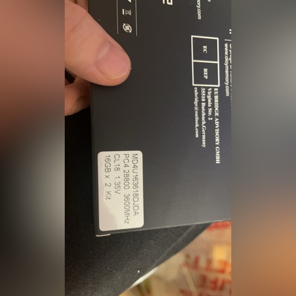 Brand new RAM. bought from Amazon - Picture 1 of 3